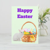 Carte de Pâques joyeuses (Debout devant)