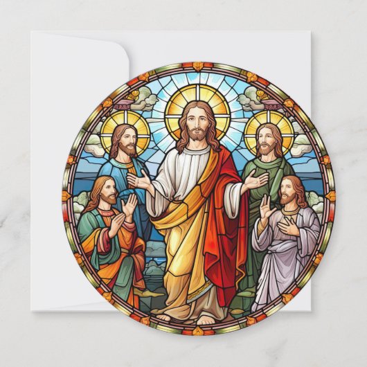 Carte de Pâques Joyeuses Jésus-Christ Disciples (Devant)