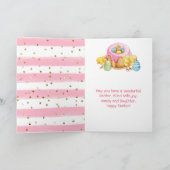 Carte de Pâques Joyeuses Pâques Gâteau aux Poussin (Intérieur)