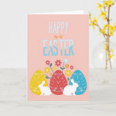 Carte de Pâques Joyeux Printemps (Fleur jaune)