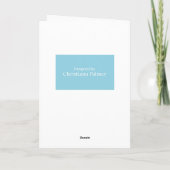 Carte de Pâques - Lapin Blanc (Dos)