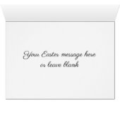 Carte de Pâques - Lapin coloré (Intérieur Horizontal (Bas))
