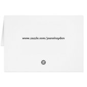 Carte de Pâques LAPIN DE COTON OCCUPÉ (Dos Horizontal)