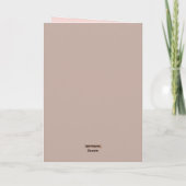 Carte de Pâques Lapin et Tulipes (Dos)
