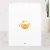 Carte de Pâques Lapin Rose et Fleurs (Dos)