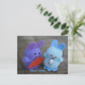 Carte de Pâques Lapins Joyeux (Debout devant)