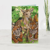 Carte de Pâques licorne 'Innocence de la nouveauté (Devant)