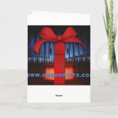 Carte de Pâques - lis et organe (Dos)