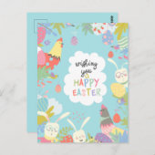 Carte de Pâques mignonne (Devant / Derrière)
