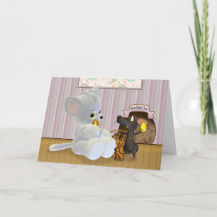 Carte de Pâques mignonne, avec le chat et la