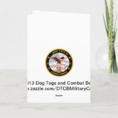 Carte de Pâques militaire avec des oeufs de Camo (Dos)