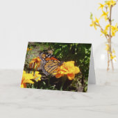 Carte de Pâques "Monarch At Lunch" (Fleur jaune)