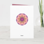 ~ Carte de Pâques motif ~ Violet Rose Vert (Dos)