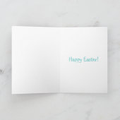 Carte de Pâques Mouton Lapin Joyeuses (Intérieur)