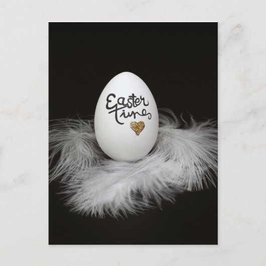 Carte de Pâques noire unique (Devant)