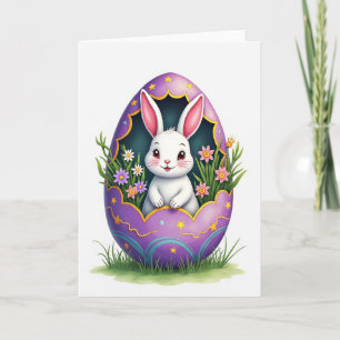 Carte de Pâques Œuf Ami Câlin
