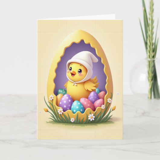 Carte de Pâques Œuf de Printemps Heureux (Devant)