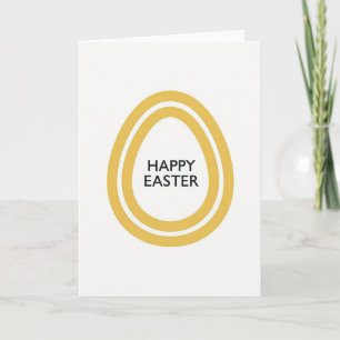 Carte de Pâques Œuf Doré Joyeux