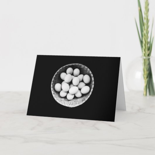 Carte de Pâques Œufs dans un Panier (Devant)