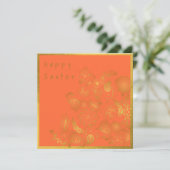 Carte de Pâques Orange Gold (Debout devant)