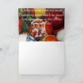 Carte de Pâques orthodoxe (Intérieur)