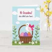 Carte de Pâques Panier Printanier Œuf (Fleur jaune)