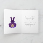 Carte de Pâques Papa, avec lapin de Pâques (Intérieur)