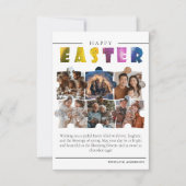 Carte de Pâques personnalisée avec collage de 6 ph (Devant)