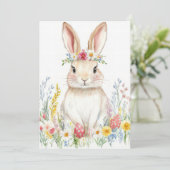 Carte de Pâques personnalisée avec oeufs de Pâques (Debout devant)