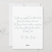 Carte de Pâques personnalisée avec oeufs de Pâques (Dos)