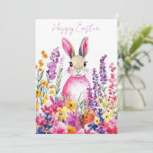 Carte de Pâques personnalisée avec oeufs de Pâques (Debout devant)