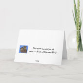 Carte de Pâques personnalisée avec une tortue (Dos)