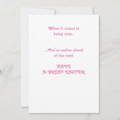 Carte de Pâques personnalisée de la petite-fille. (Dos)