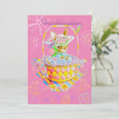 Carte de Pâques personnalisée d'une petite-fille. (Debout devant)