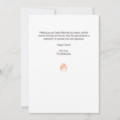 Carte de Pâques personnalisée OEuf de Pâques (Dos)