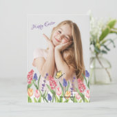 Carte de Pâques photo du printemps (Debout devant)