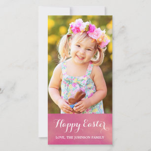 Carte de Pâques photo verticale Joyeuses Pâques