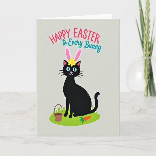 Carte de Pâques pour amie Kitty (Devant)