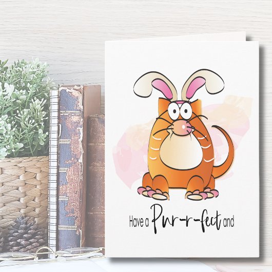 Carte de Pâques pour Amoureux des chats