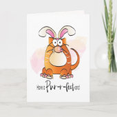 Carte de Pâques pour Amoureux des chats (Devant)