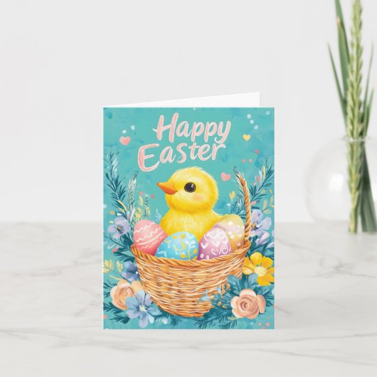 Carte de Pâques pour bébé mignonne (Devant)