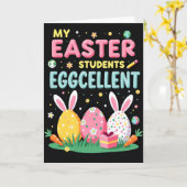 Carte de Pâques pour élèves excellents (Fleur jaune)