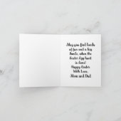 Carte de Pâques pour fille (Intérieur)