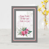 Carte de Pâques pour Frère et Soeur en Droit (Fleur jaune)