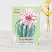 Carte de Pâques pour Frère & Soeur en Droit (Fleur jaune)