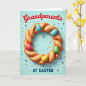 Carte de Pâques pour grands-parents (Fleur jaune)