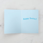 Carte de Pâques pour lapin Hippie Mince et Minuscu (Intérieur)