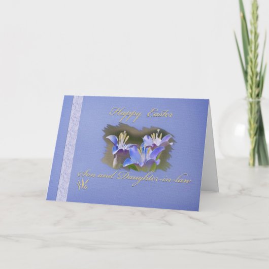 Carte de Pâques pour le fils et la belle-fille (Devant)