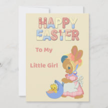 Carte de Pâques pour Ma Petite Fille