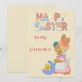 Carte de Pâques pour Ma Petite Fille (Devant / Derrière)